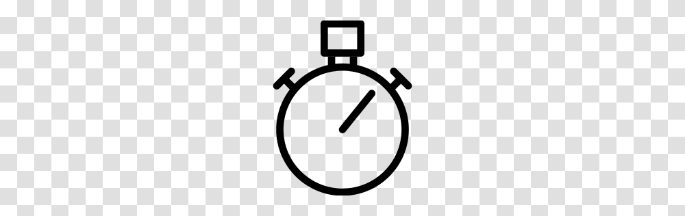 Stopwatch Icon Line Iconset Iconsmind, Gray, World Of Warcraft Transparent Png