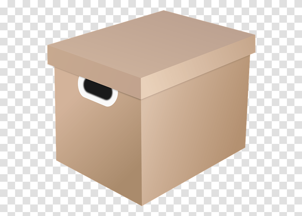 Storage Carton Box With Lid Moving Box Cardboard Caixa De Papelo Com Tampa, Mailbox, Letterbox, Package Delivery Transparent Png