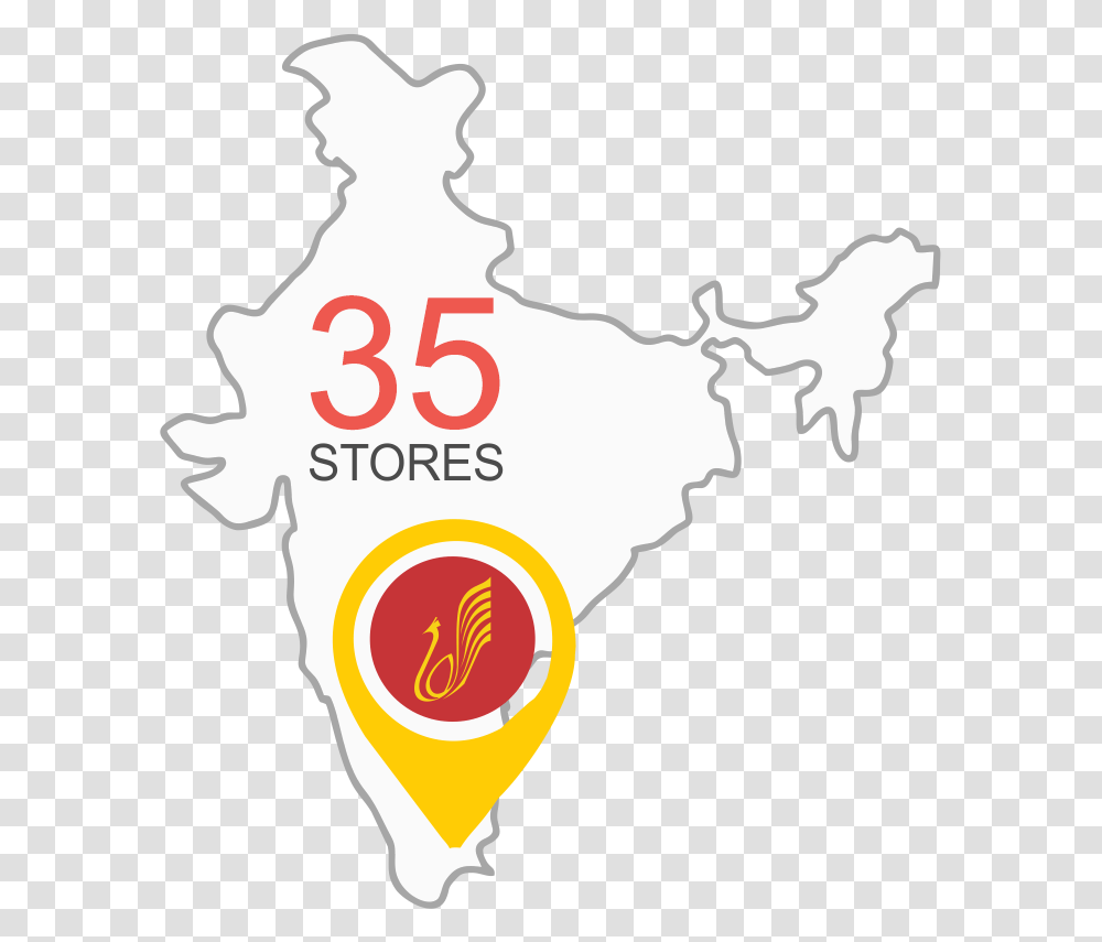 Store Locator India Map With Kashmir Highlighted, Label, Dynamite, Plot Transparent Png