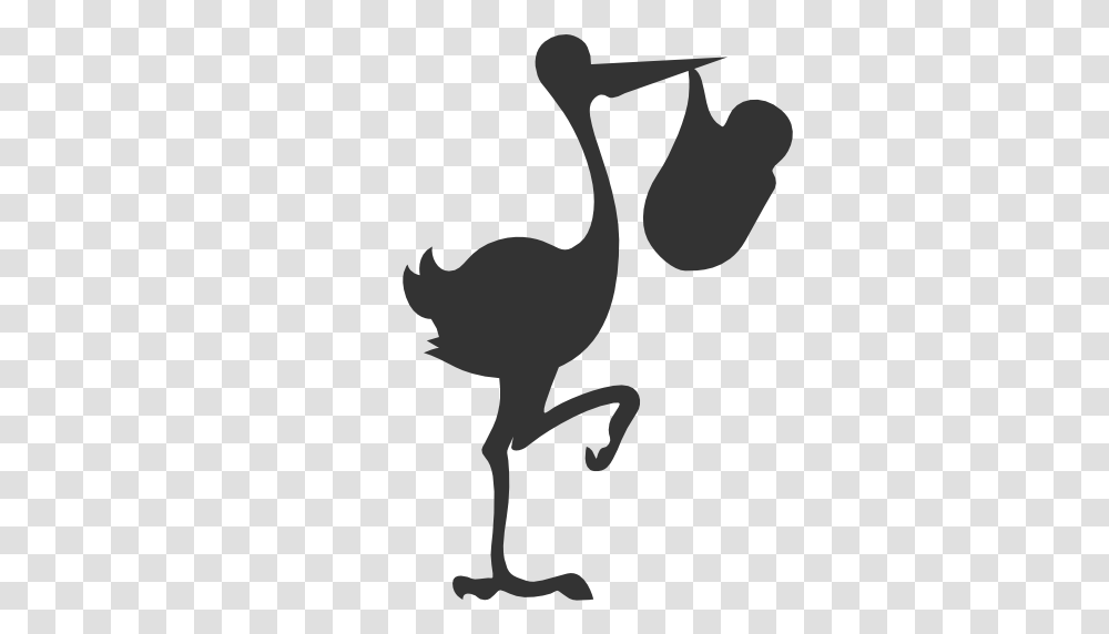 Stork, Animals, Silhouette, Bird, Stencil Transparent Png