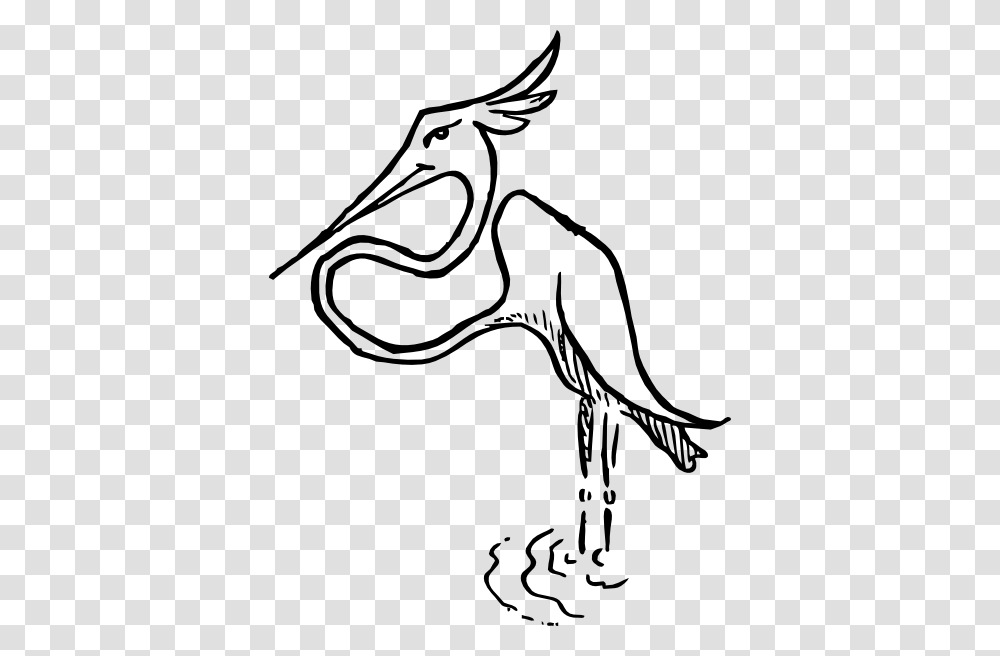 Stork Clip Art Free Vector, Stencil, Animal, Antelope Transparent Png