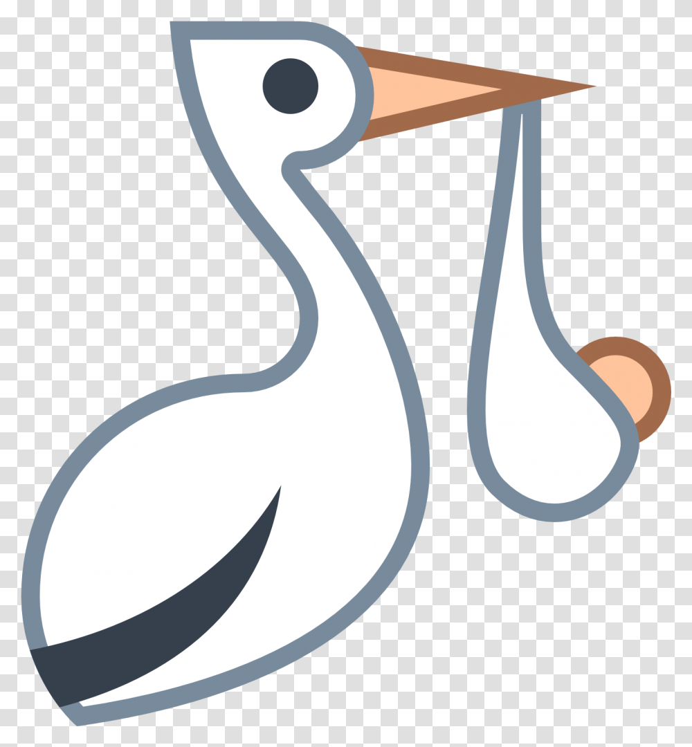 Stork Clipart Baby Carrier Stork, Axe, Tool, Animal, Bird Transparent Png