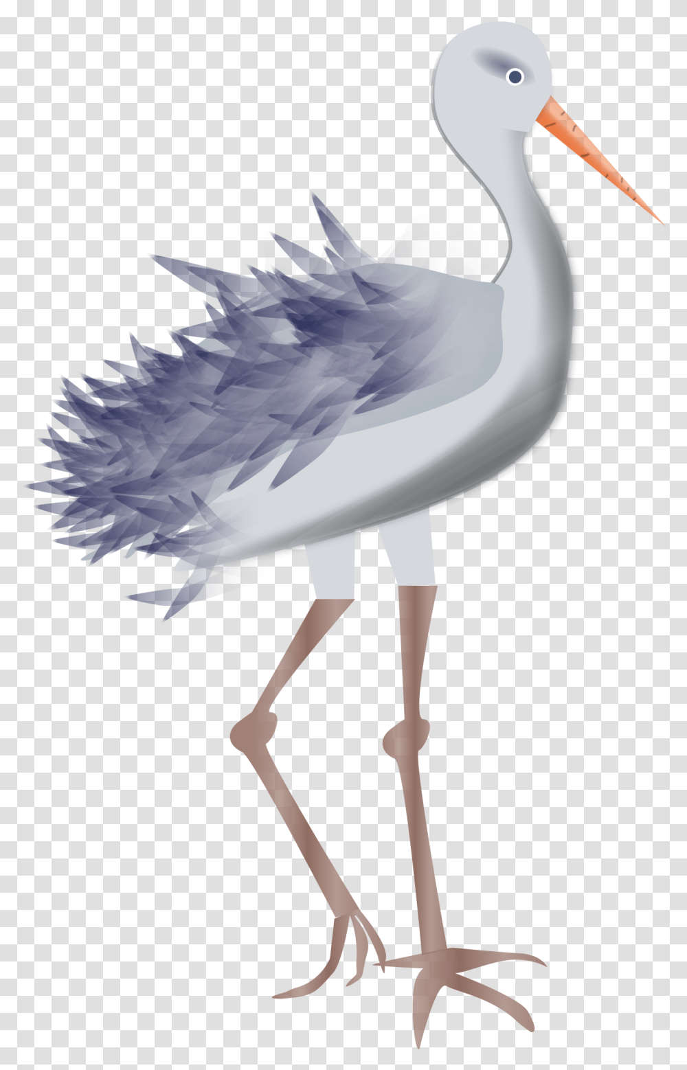 Stork Clipart Crane Bird Legs, Animal, Waterfowl, Heron, Ardeidae Transparent Png