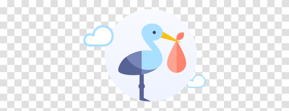 Stork Clipart Infertility, Bird, Animal, Kiwi Bird, Beak Transparent Png