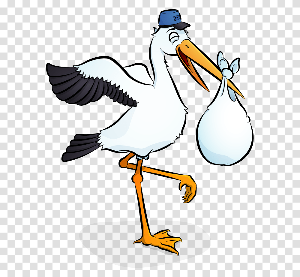 Stork Clipart Infertility, Pelican, Bird, Animal, Person Transparent Png