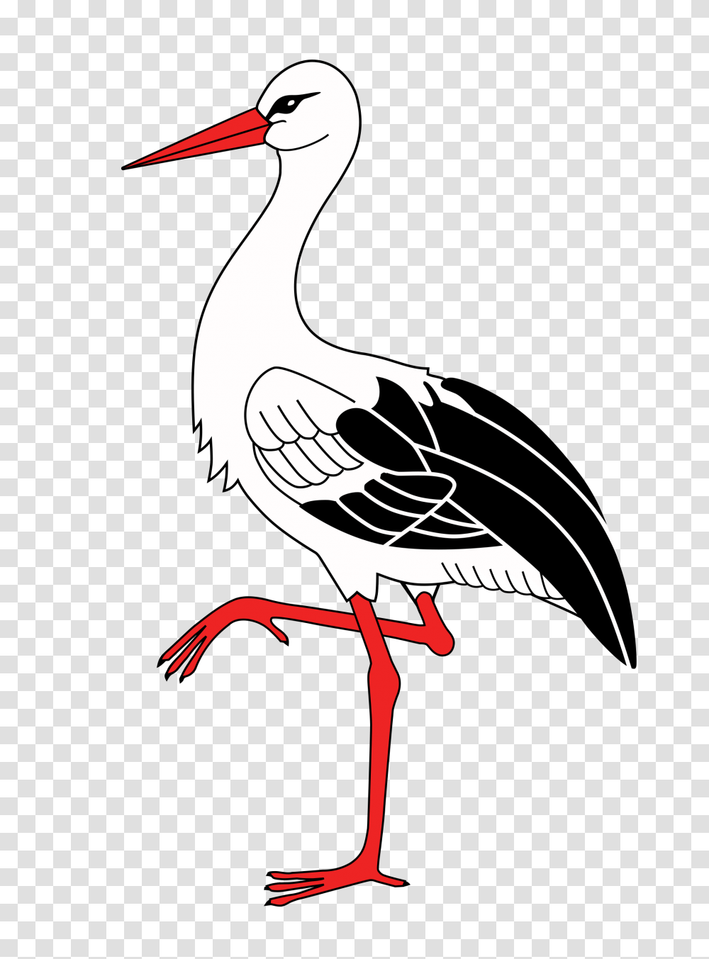 Stork Clipart Web Icons, Animal, Bird, Crane Bird, Waterfowl Transparent Png