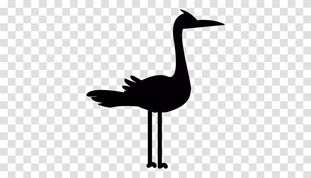 Stork Icon, Waterfowl, Bird, Animal, Lamp Transparent Png