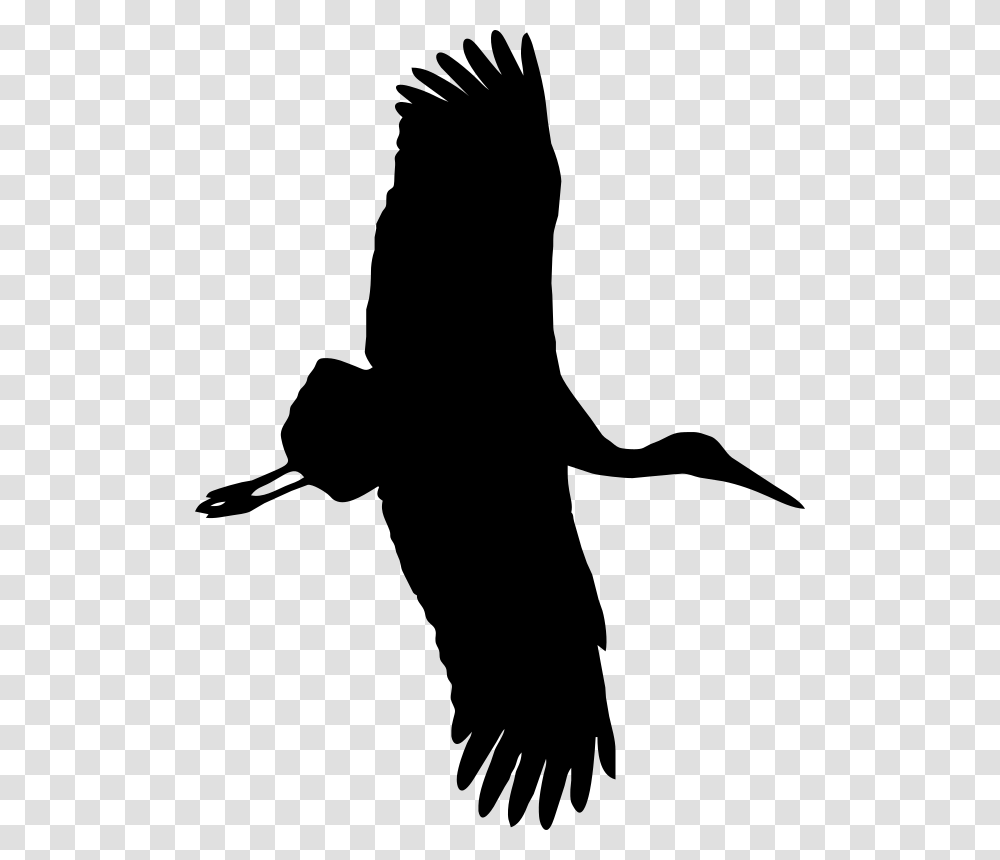 Stork Silhouette, Gray, World Of Warcraft Transparent Png