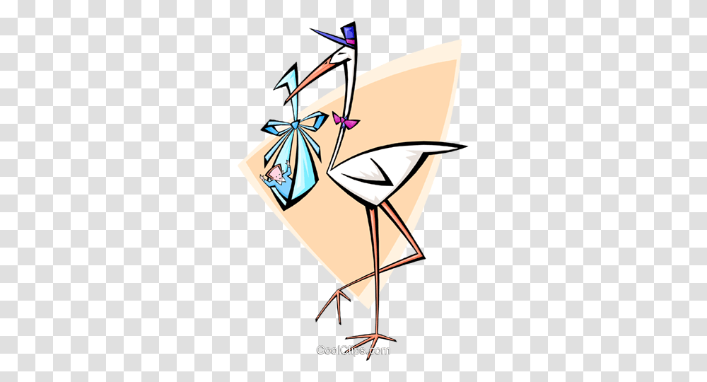 Stork With A Baby Boy Royalty Free Vector Clip Art Illustration, Kite, Toy, Lamp Transparent Png