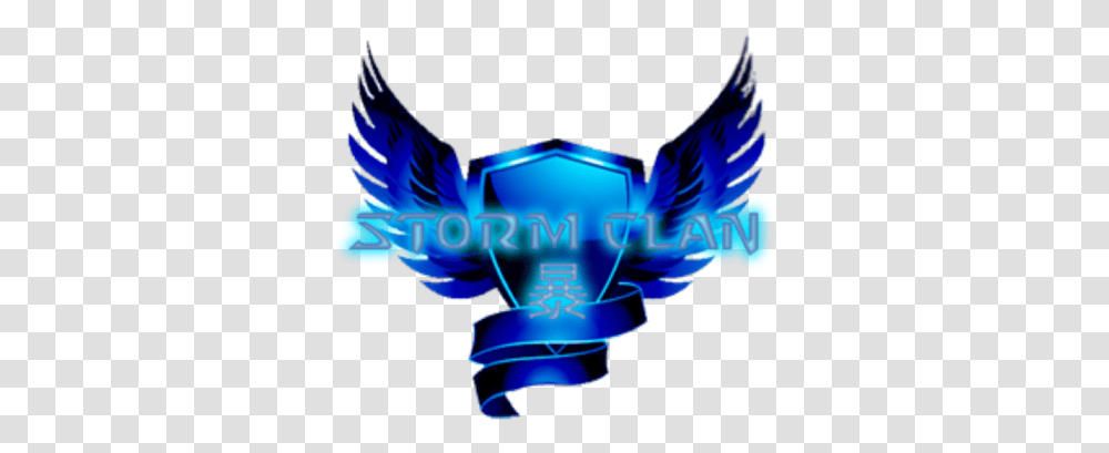 Storm Clan Logo Roblox Shield With Wings, Light, Graphics, Art, Neon Transparent Png
