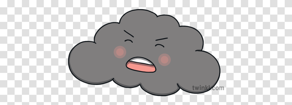 Storm Cloud 02 Sky Lightning Thunder Weather Water Cycle Ks1 Happy, Pillow, Cushion, Plant, Mustache Transparent Png