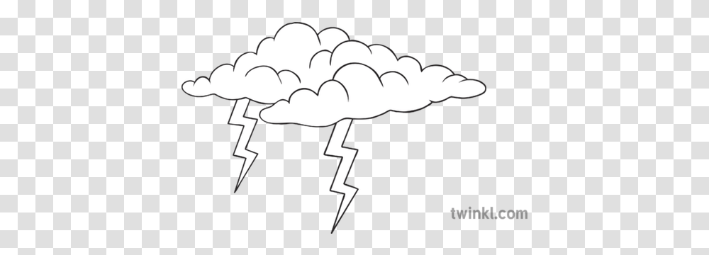 Storm Cloud Black And White Illustration Twinkl Three Little Pigs Pig Running, Gun, Plant, Outdoors, Text Transparent Png