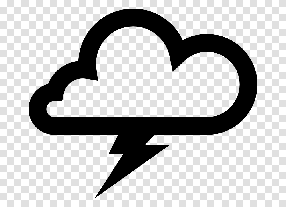 Storm Cloud Clipart, Stencil, Label Transparent Png