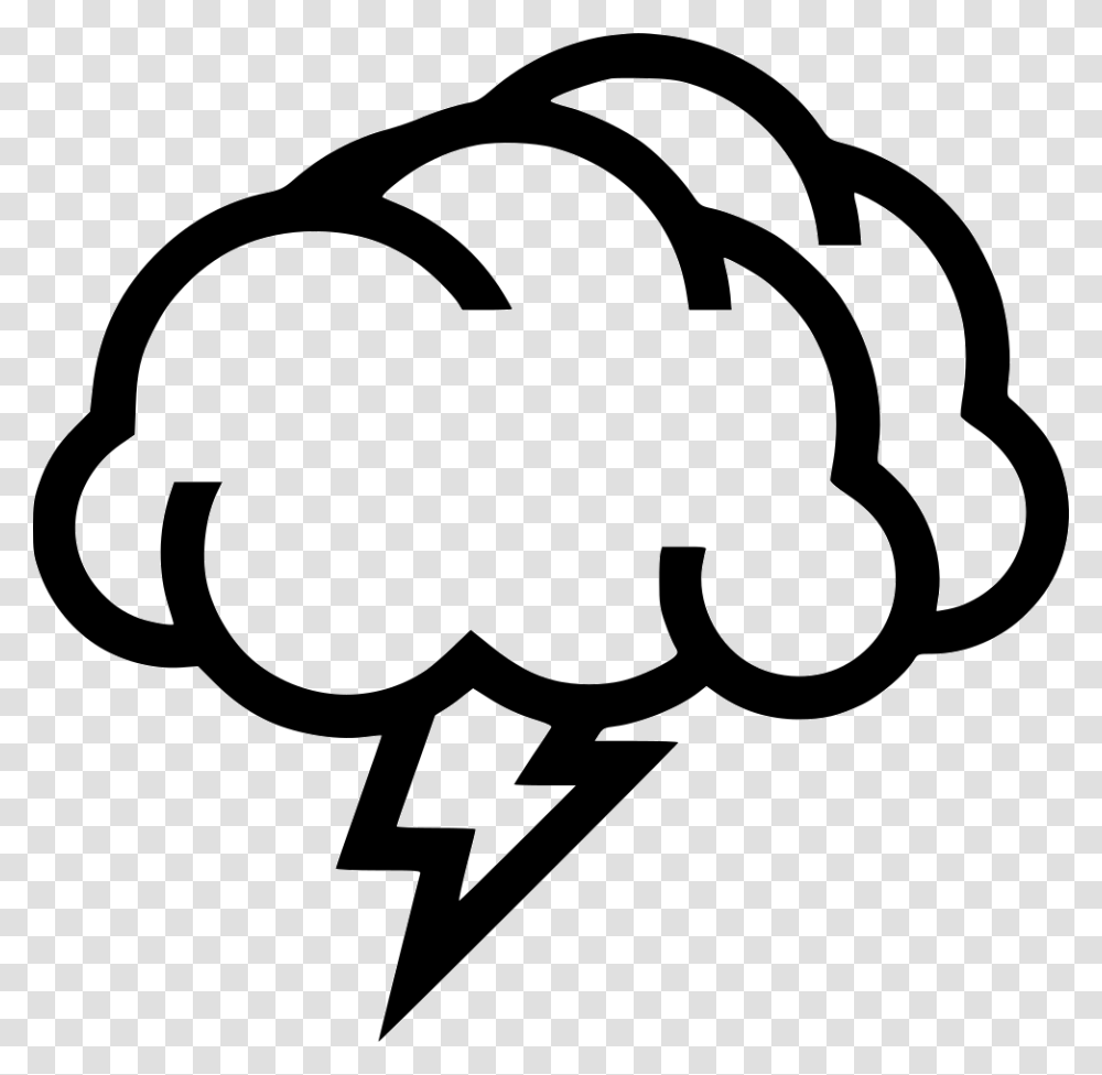 Storm Cloud Icon Thunderstorm Clipart Black And White, Hand, Fist, Dynamite, Bomb Transparent Png
