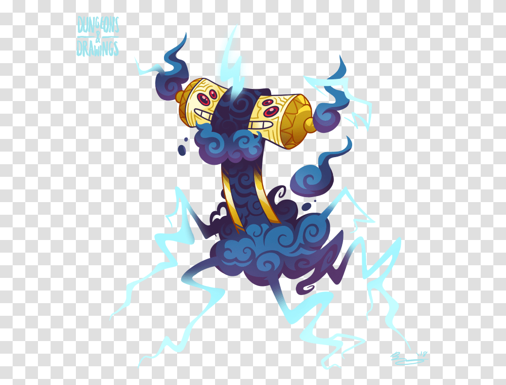 Storm Elemental Storm Elementals Are Pretty Much Perky Illustration, Poster, Advertisement Transparent Png