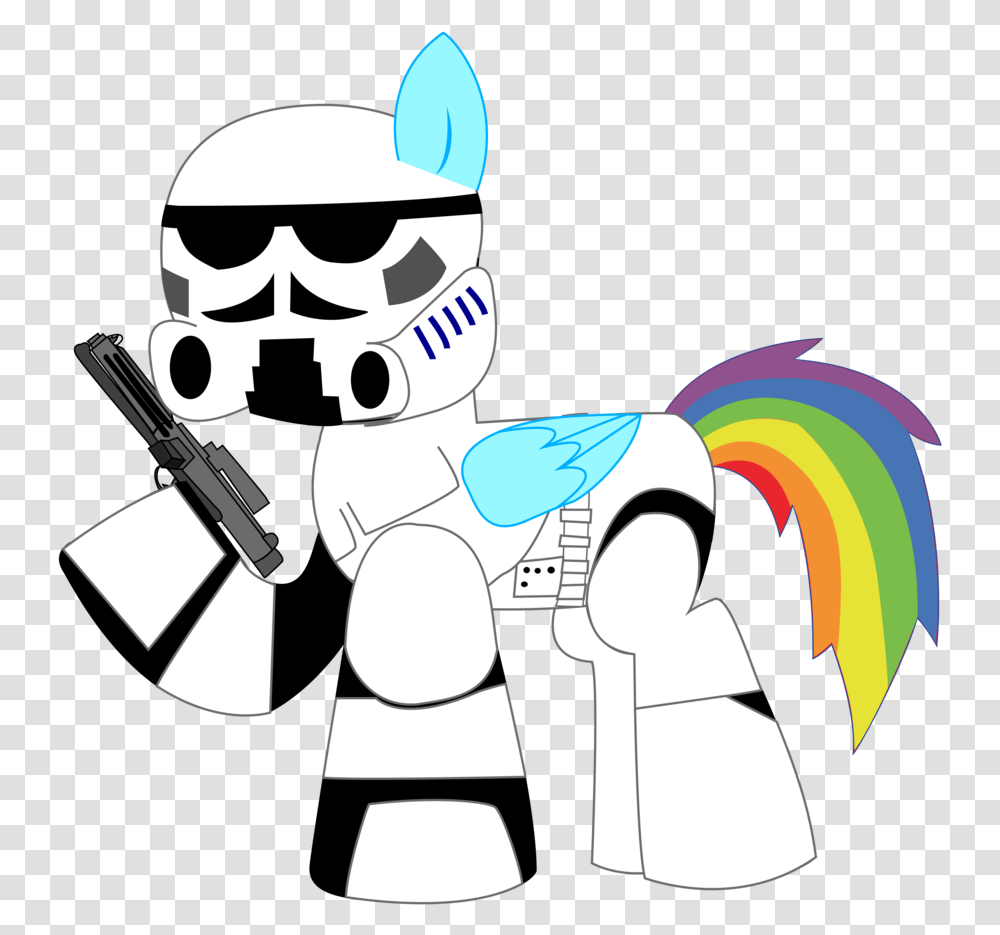 Storm Trooper Clipart Mlp Rainbow Dash Star Wars, Toy, Pirate, Stencil Transparent Png