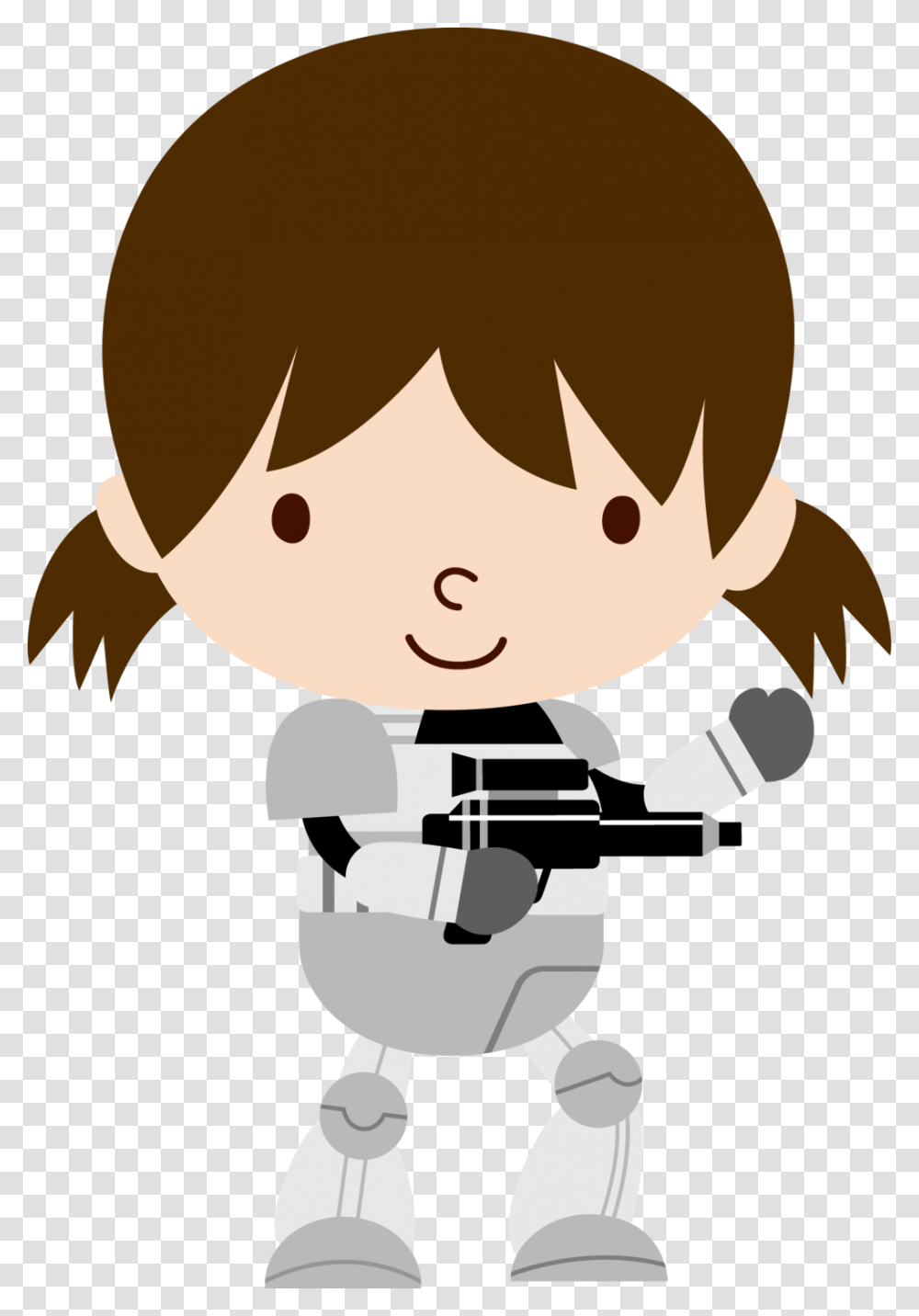 Storm Trooper Girl By Chrispix326 Storm Trooper Girl Cartoon, Face, Toy, Elf, Stencil Transparent Png