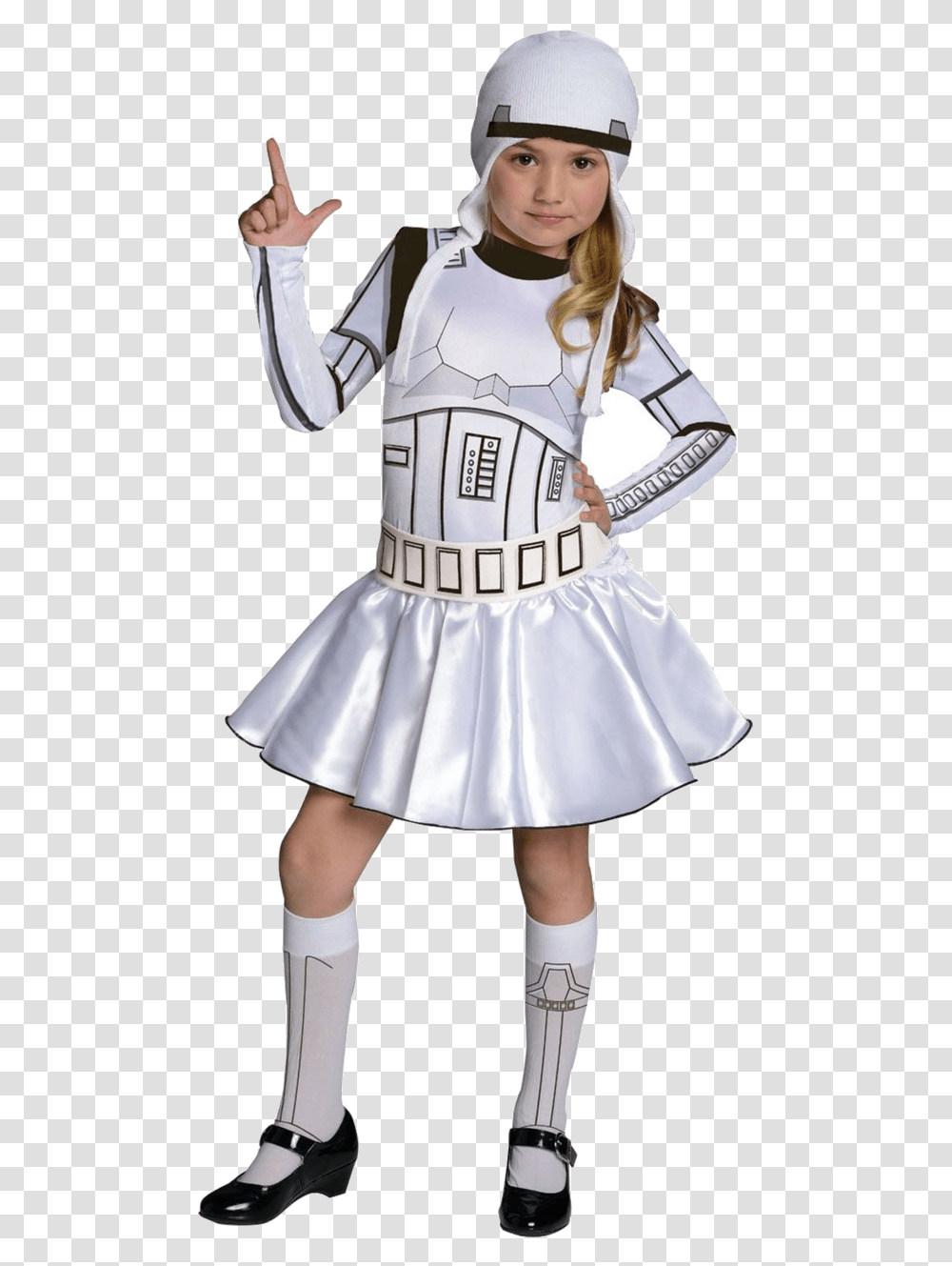 Storm Troopers Costume For Girls, Person, Human, Helmet Transparent Png