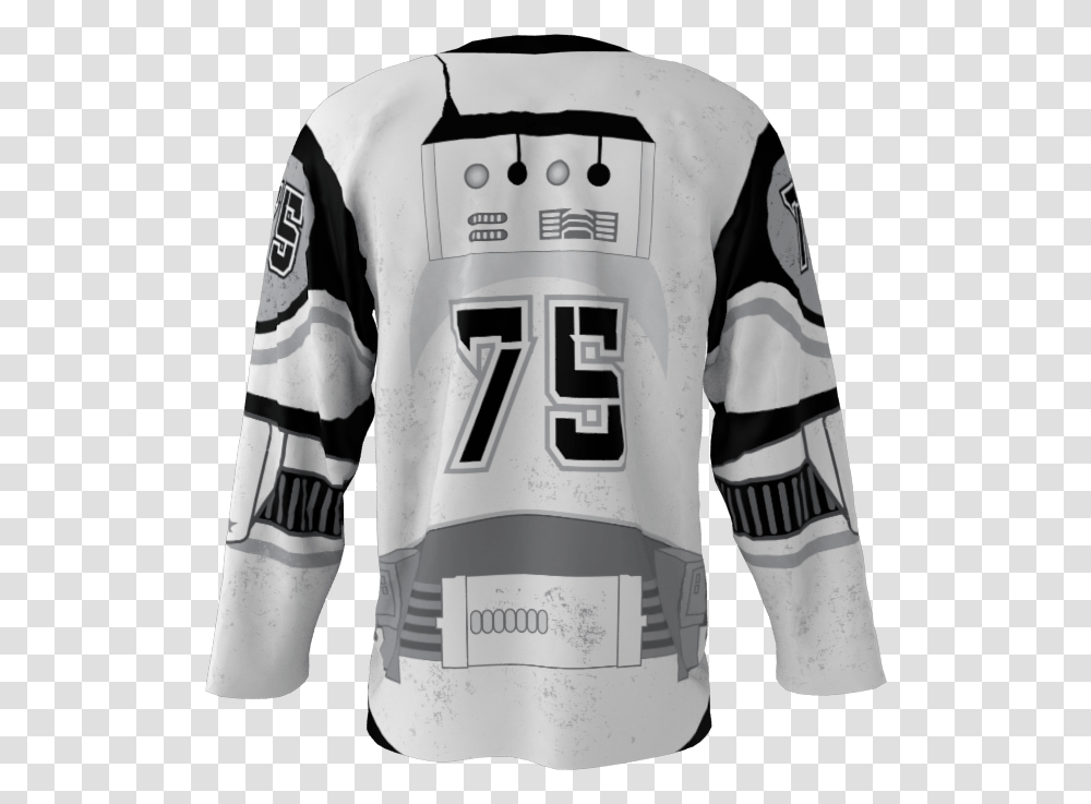 Storm Troopers Custom Hockey Jersey Sweater, Apparel, Shirt, Person Transparent Png