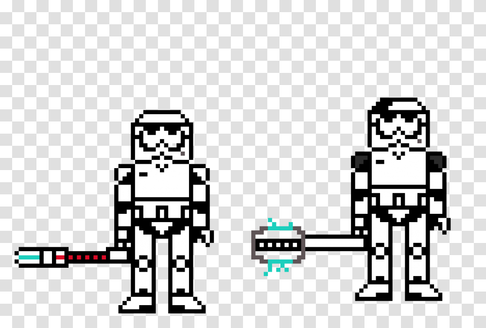 Stormtrooper And Stormtrooper Executioner Pixel Art Maker, Super Mario, Pac Man Transparent Png