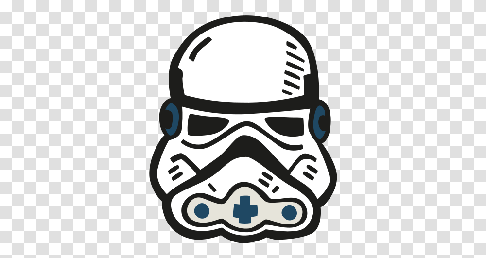 Stormtrooper Free Icon Of Space Hand Drawn Color Stormtrooper Icon, Clothing, Apparel, Head, Stencil Transparent Png
