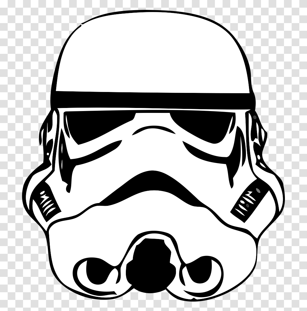 Stormtrooper Helmet Outline, Stencil, Apparel, Sunglasses Transparent Png