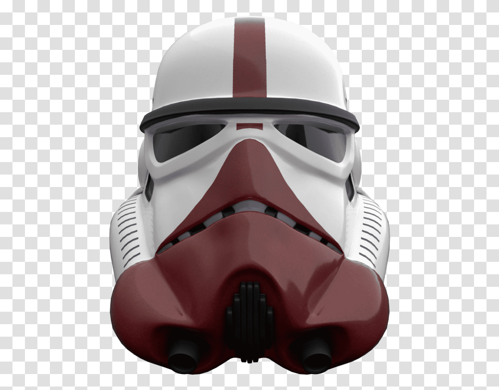 Stormtrooper Incinerator Burgundy Mask, Helmet, Apparel, Crash Helmet Transparent Png
