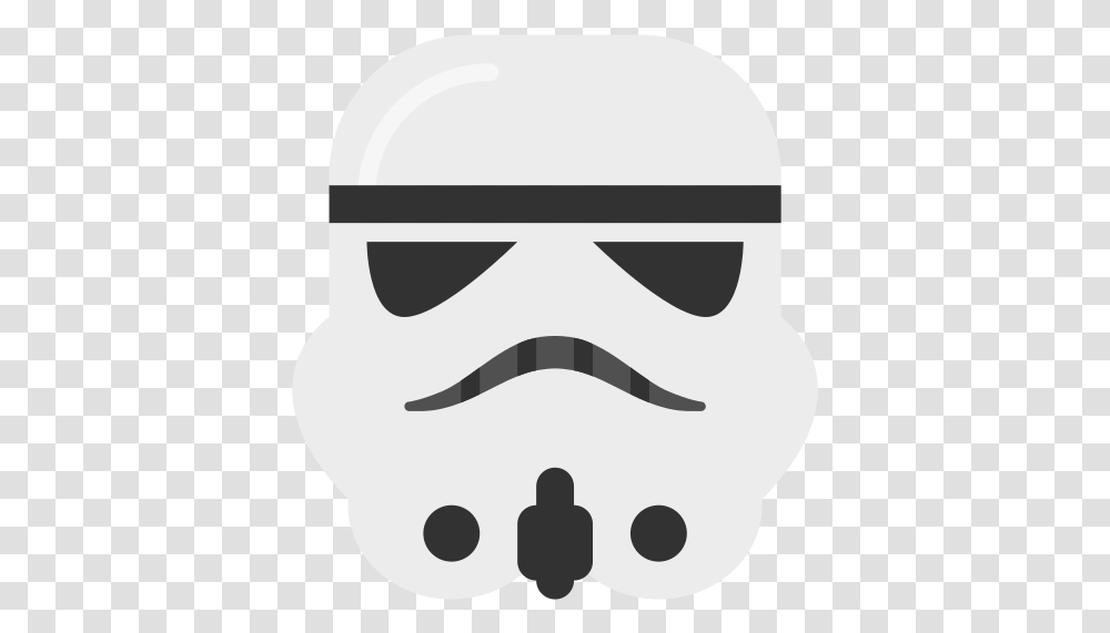 Stormtrooper Star Wars Free Icon Of Color Icons Star Wars Icon Stormtrooper, Stencil, Face, Baseball Cap, Hat Transparent Png