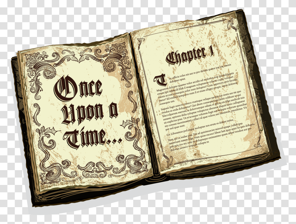 Story Book Fairy Tale Open Book, Diary, Page, Passport Transparent Png