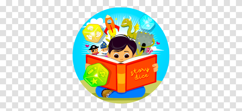 Story Dice Kids Clip Art, Reading, Graphics Transparent Png