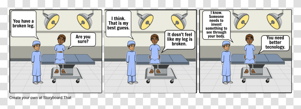 Storyboard About X Ray, Clinic, Person, Doctor, Hospital Transparent Png