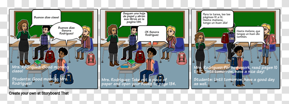 Storyboard Conversations In Spanish, Person, Human, Comics, Book Transparent Png