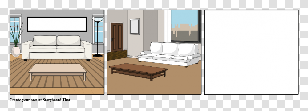 Storyboard For Online Shopping, Furniture, Couch, Table, Interior Design Transparent Png