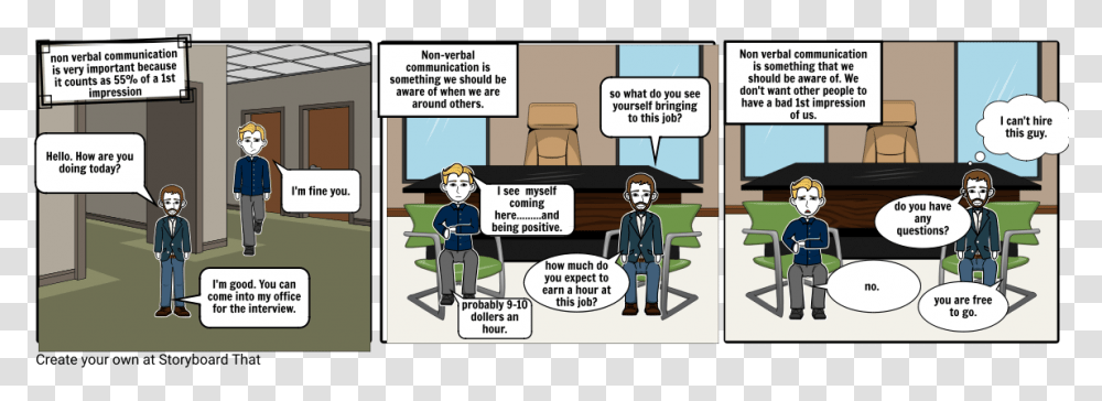 Storyboard Shows The Importance Of Verbal Communication, Comics, Book, Person, Human Transparent Png