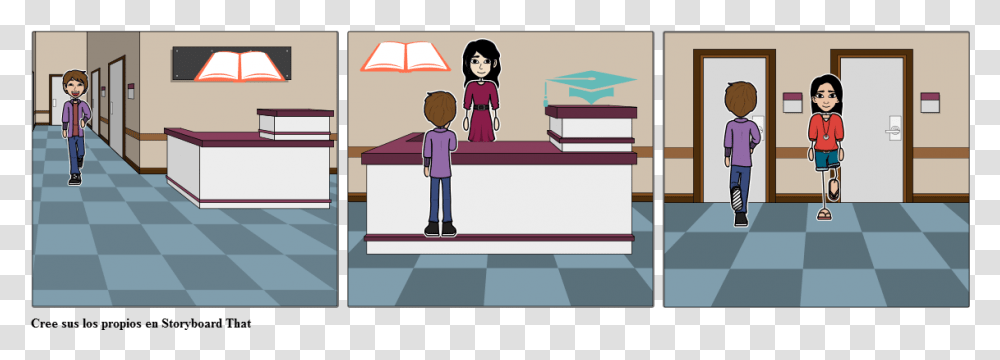 Storyboard Sobre El Sida, Person, Standing, Indoors, Furniture Transparent Png