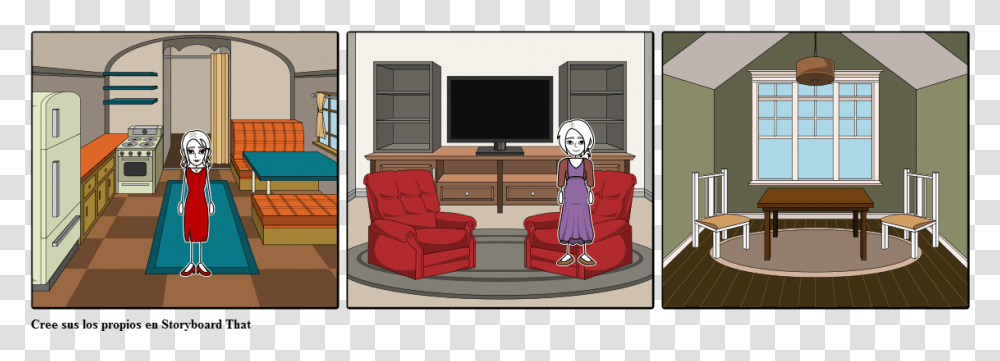 Storyboard That The Parent Trap, Interior Design, Indoors, Monitor, Screen Transparent Png