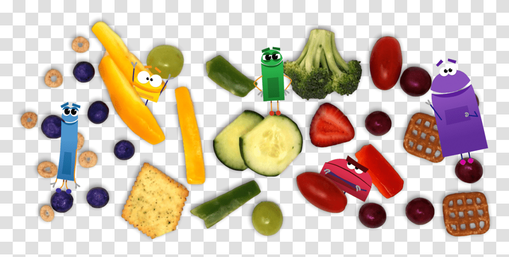 Storybots With Their Snacks, Plant, Food, Vegetable, Cucumber Transparent Png