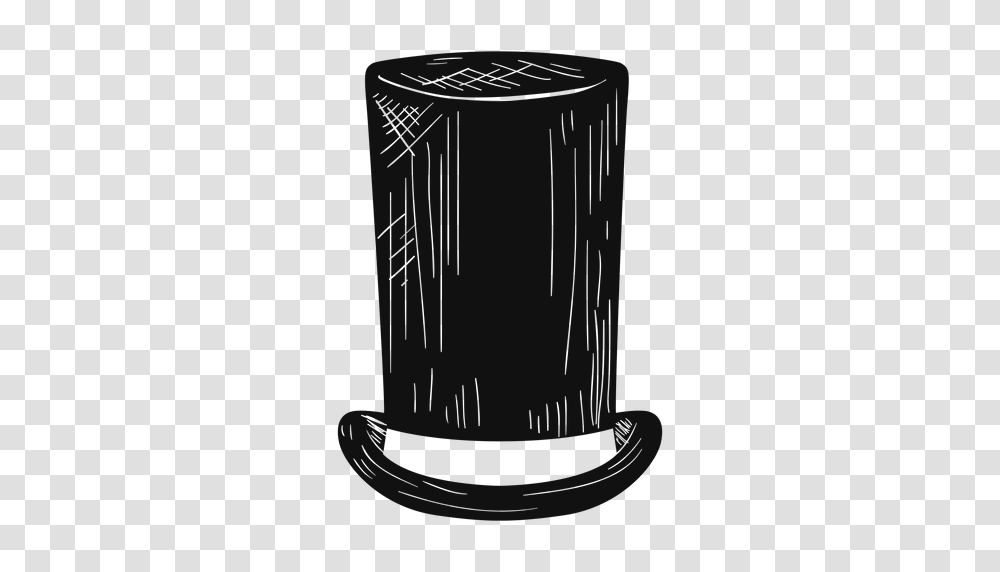 Stove Pipe Hat Sketch Icon, Glass, Beer, Alcohol, Beverage Transparent Png