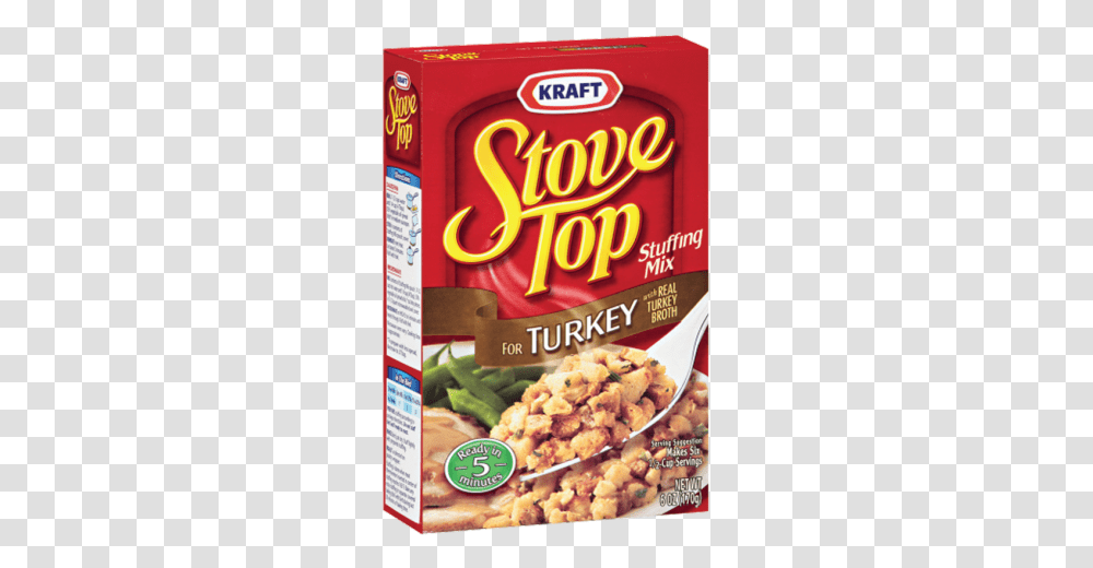 Stove Top Stuffing Mix Turkey 170g 6oz Turkey Stove Top Stuffing, Food, Plant, Menu, Snack Transparent Png