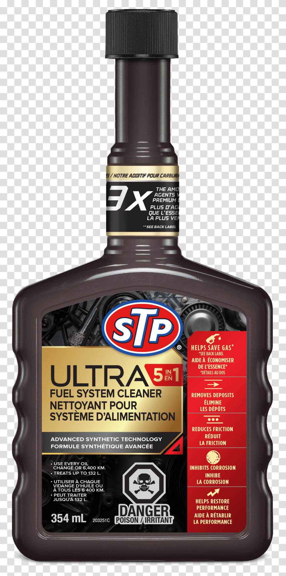 Stp Ultra 5 In 1 Fuel System Cleaner And Fuel Stabilizer, Liquor, Alcohol, Beverage, Bottle Transparent Png
