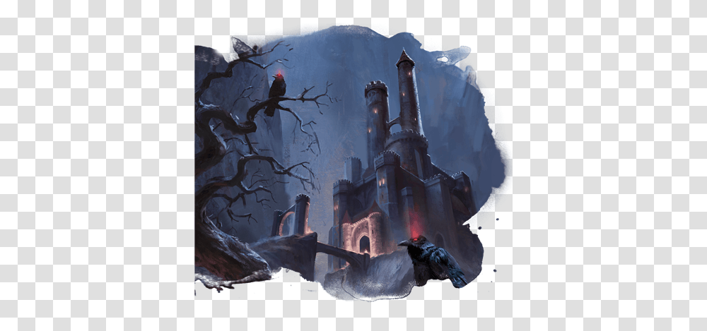 Strahd Must Die... In Space Posts D&d Beyond Dungeons And Dragons Curse Of Strahd, Painting, Art, Bird, Building Transparent Png