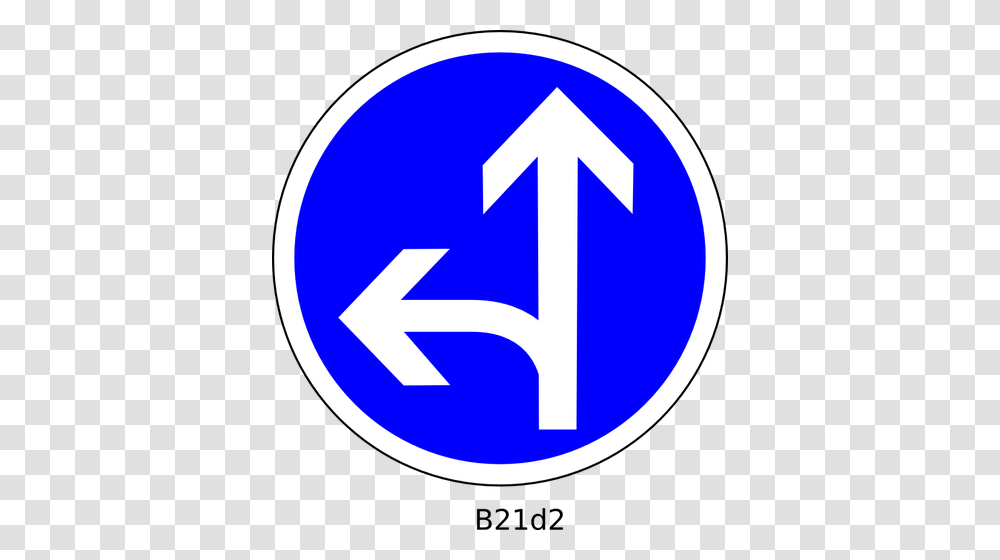 Straight And Left Direction Road Sign Vector Image, First Aid Transparent Png