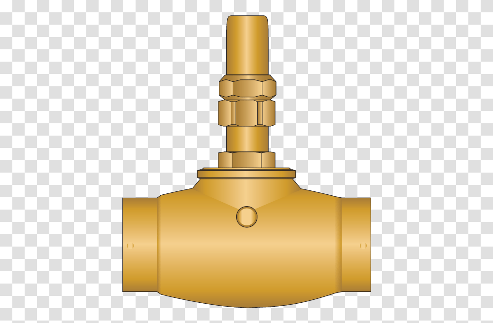 Straight Balancing Valve 1in Female Sweat Plumbing Valve, Bronze, Lamp, Hydrant, Brass Section Transparent Png