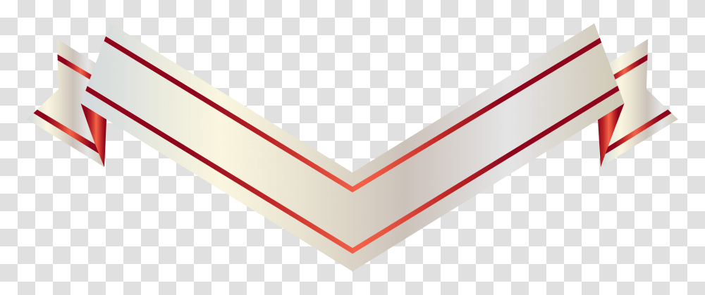 Straight Banner White And Red Banner Ribbon, Envelope, Airmail Transparent Png