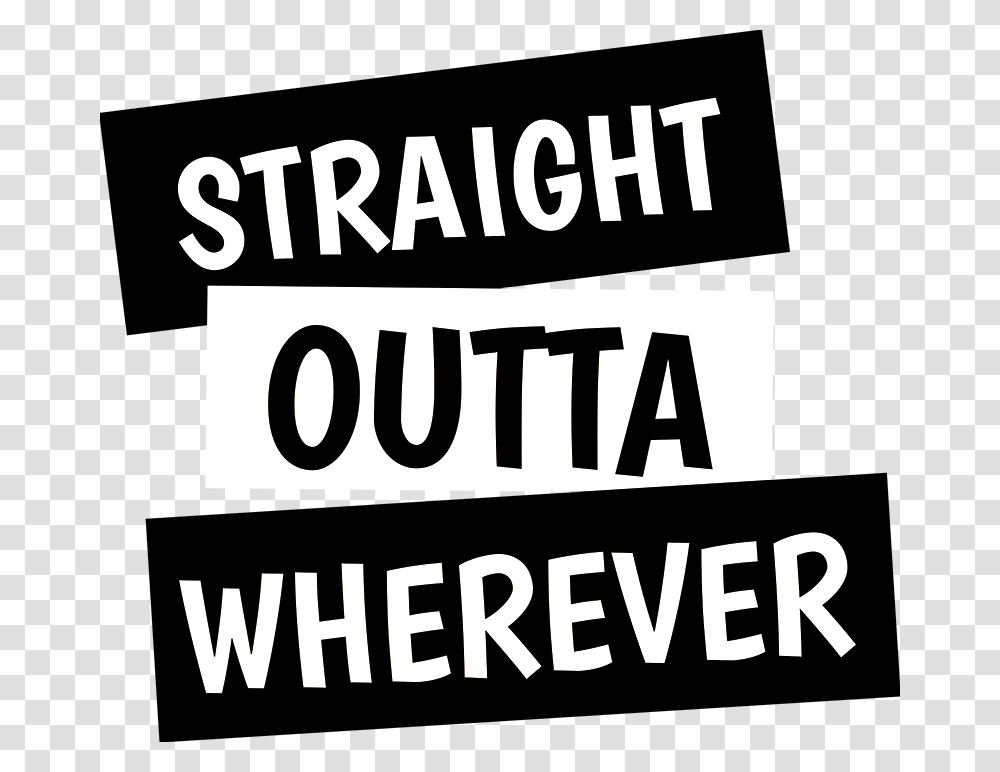 Straight Outta Customisable Text Sticker Illustration, Alphabet, Face, Apparel Transparent Png