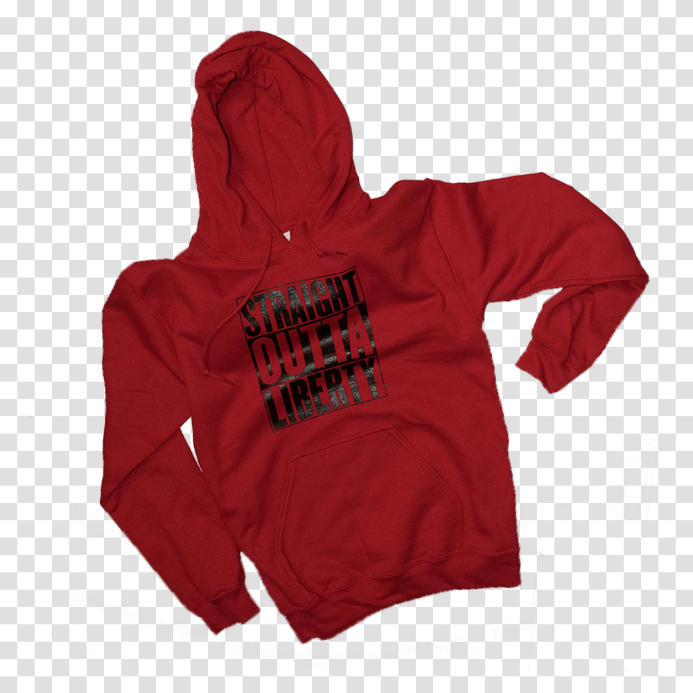 Straight Outta Liberty Hoodie In Red Hoodie, Apparel, Sweatshirt, Sweater Transparent Png