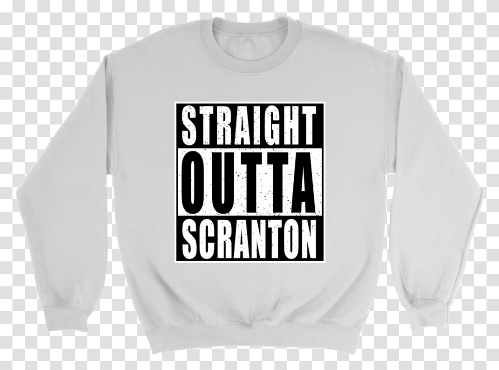 Straight Outta Scranton Sticker, Apparel, Sweatshirt, Sweater Transparent Png