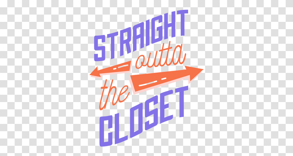 Straight Outta The Closet Arrow Sticker Heights Pizza, Advertisement, Poster, Flyer, Paper Transparent Png