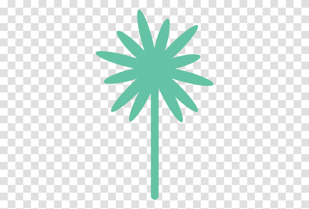 Straight Palm Tree Graphic Clip Art Free Graphics Illustration, Leaf, Plant, Flower, Blossom Transparent Png