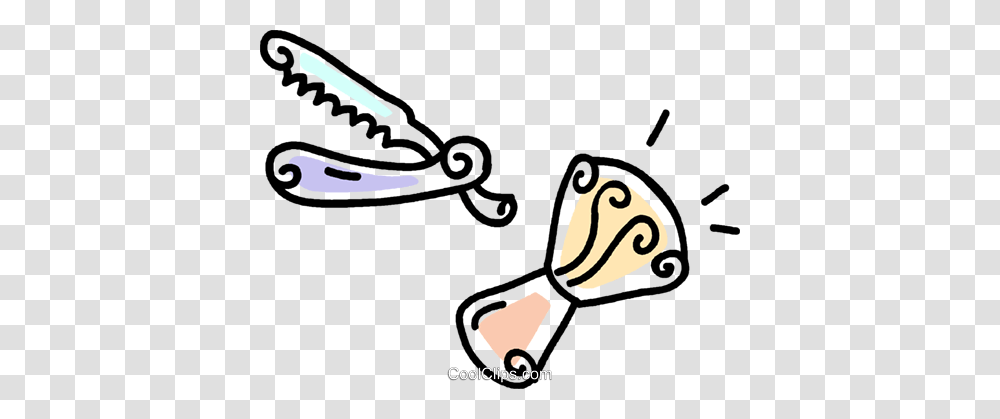 Straight Razor And Brush Royalty Free Vector Clip Art Illustration, Rattle, Slingshot Transparent Png